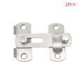 thumbnail image 1 of 2 Pieces Door Stainless Steel Gate Sliding Lock House Window Drawer Safety Buckle Locking Accessories, 1 of 10