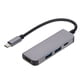 thumbnail image 2 of Hub USB, estación de acoplamiento 4 en concentrador de interfaz multimedia de alta definición, expansor de puerto USB, durabilidad mejorada, 2 of 8