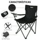 thumbnail image 3 of Silla Camping Y Playa Plegable Portatil Para Exteriores Gaon Negro Duralife Camping, 3 of 9