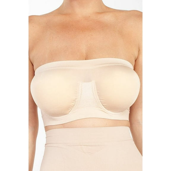 Women's Rhonda Shear 9685 Ahh Angel Underwire Bandeau Bra (Light Nude XS)