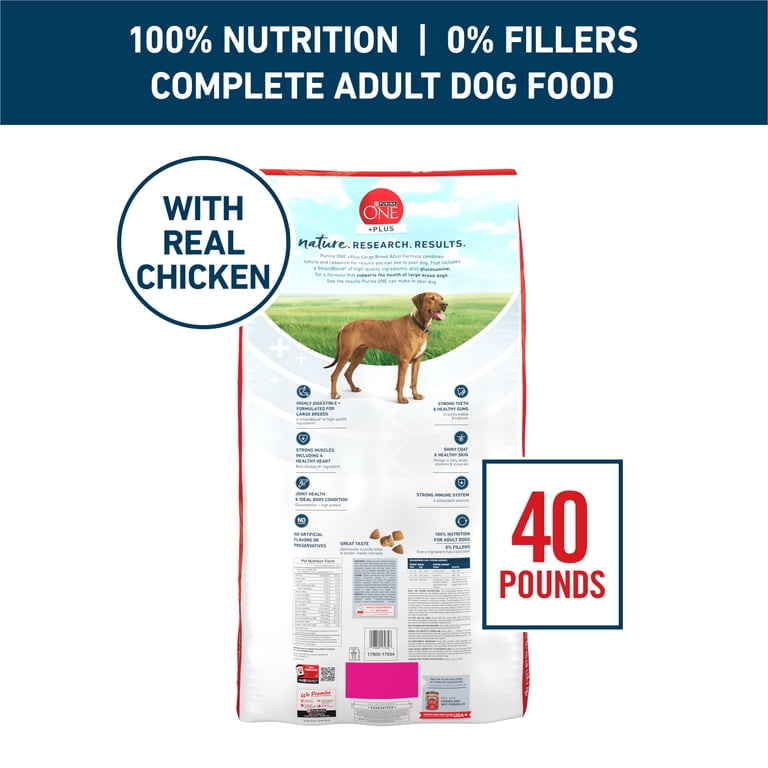 Purina ONE Plus Large Breed High-Protein Dog Food, 40 lb photo 7