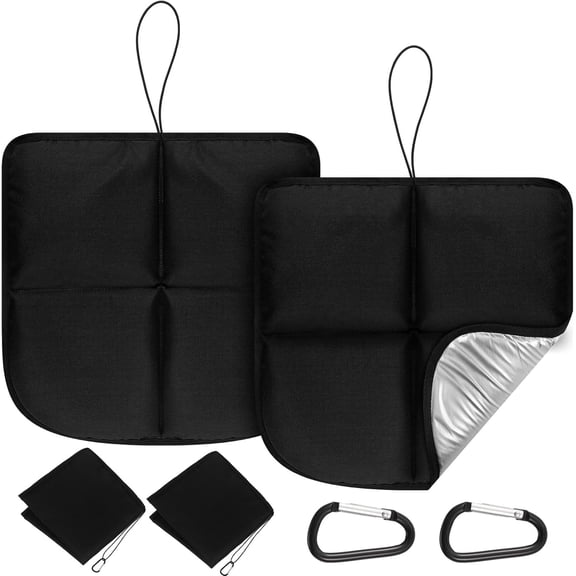 2 Pack Foldable Sitting Pads – Waterproof Lightweight Seating Cushions with Hooks | Ideal for Backpacking, Camping, Hiking & Stadium Bleachers, Portable Outdoor Folding Bleacher Pads
