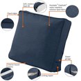 thumbnail image 3 of Classic Accessories Montlake Patio Lounge Chair/Loveseat Back Cushion, 21 x 20 x 4 Inch, Heather Indigo, 3 of 14