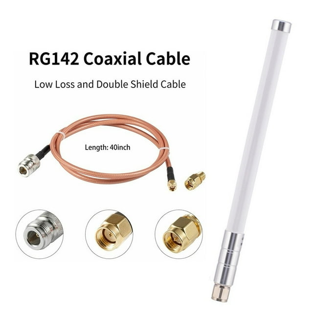 Antenne de Mineurs Hnt Hotspot Hélium 5.8 DBIT Kit Aérien en Fibre de Verre avec Câble Rg142