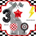 thumbnail image 2 of Coche de carreras de dibujos animados de UNITSED para decoración de fiesta con rayo, 2 of 7