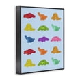 thumbnail image 2 of Stupell Industries Cottage Colorful Dinosaur Candies Black Framed Giclee Art, 11 x 14, by LISH Creative, 2 of 8
