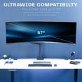 thumbnail image 4 of VIVO Black Heavy Duty Pneumatic Single Ultrawide Computer Monitor Arm Desk Mount, 4 of 8