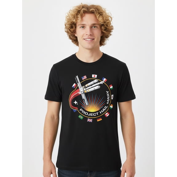 Project Hail Mary Men's Graphic Short Sleeve Tee, Sizes S-3XL