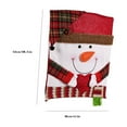 thumbnail image 4 of Christmas Chair Cover 48x54cm Red Embroidered Cloth Santa Snowman Stretch Fit Kitchen Table Banquet Holiday Decor Easy Install, 4 of 4