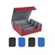 thumbnail image 5 of Caja de almacenamiento para tarjetas coleccionables con capacidad para 1800 tarjetas, caja de almacenamiento para accesorios, duradera Tarjetero gris rojo, 5 of 9