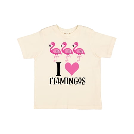 Inktastic I Love Flamingos Pink Bird Girls Toddler T-Shirt