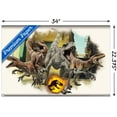 thumbnail image 3 of Jurassic World: Dominion - Atrociraptors Focal Wall Poster with Pushpins, 22.375" x 34", 3 of 6