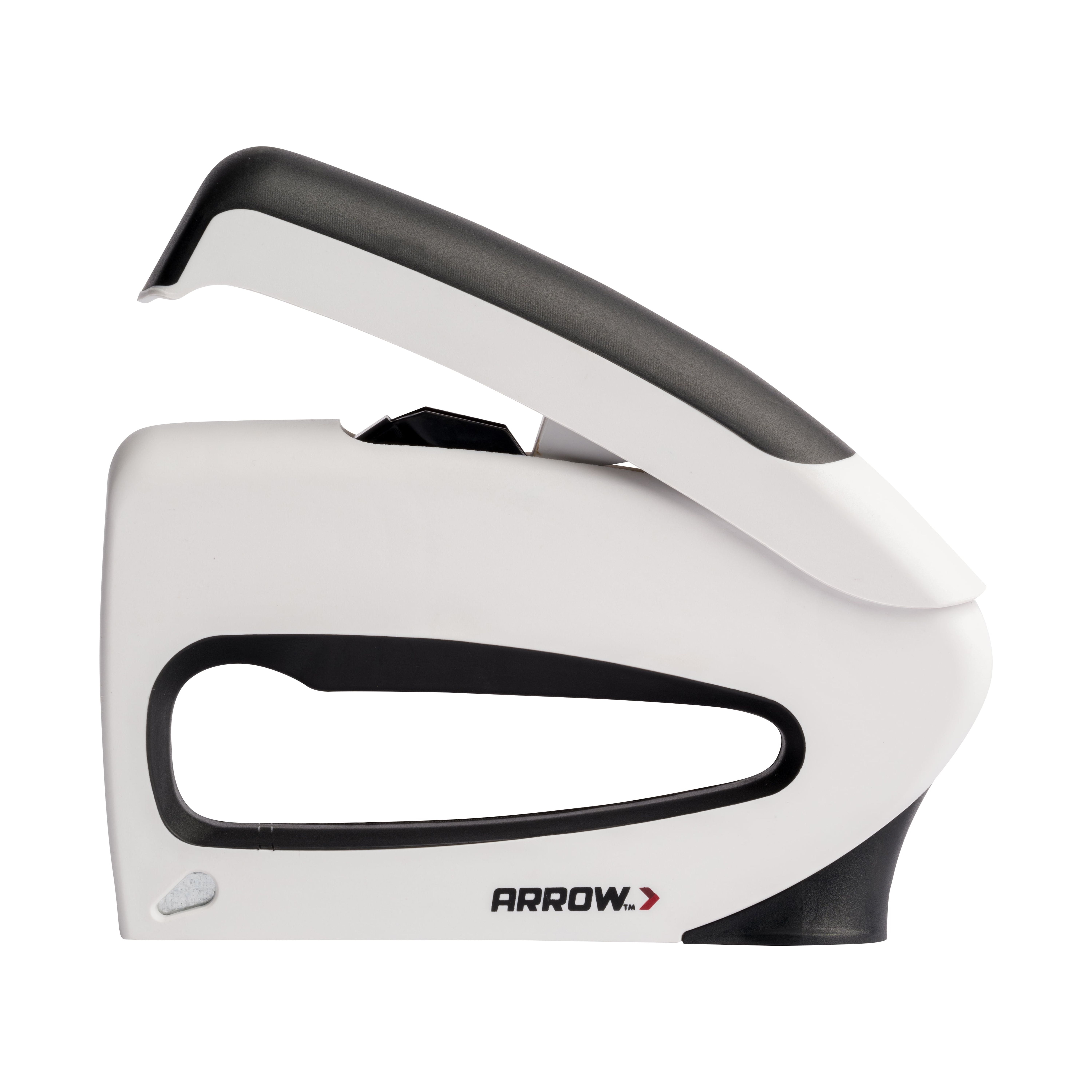 Arrow TruTac Forward-Action Light-Duty Manual Staple Gun, White, Model TT21