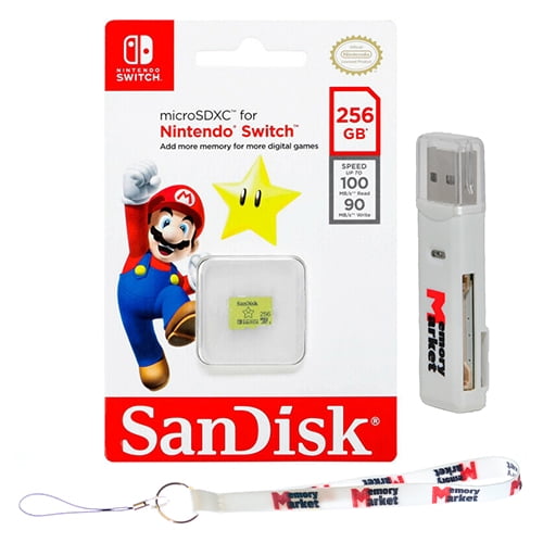 SanDisk 256GB MicroSD XC Memory Card UHSI 100 MB/s for Nintendo Switch