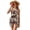 Brown Cow, variant on Cow Sunflower Print Girls Swimsuits Halter One Piece Bathing Suit with Cover Up Skirt Adjustable Strap Teen Girl Swimsuit Swimwear Set, 7-8 Years