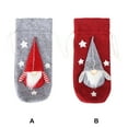 thumbnail image 4 of Wine Bottle Cover Drawstring Three-dimensional Stocking Christmas Non-woven Fabrics Clothes Bag Wedding Props Gift Accessories Gray, 4 of 9