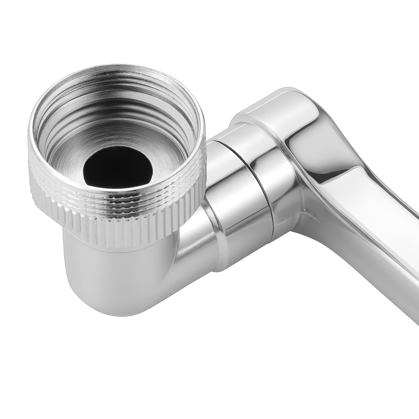 1080° Rotating Faucet Aerator Swivel Extender, Dual Water Flow Modes Three Thread Sizes, Brass Connector Zinc Alloy for Kitchen Sink Water Saving