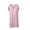 Pink, variant on Women Soft Nightgown Sleepwear Short Sleeve Nightdress V-Neck Sleeping Nightshirts Ladies Pajama Dress Loungewear