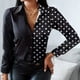 thumbnail image 3 of Camisetas Sin Mangas Camiseta informal con estampado de flores con botones para mujer, traje diario con cuello en V (negro S) Ygjytge para Mujer Negro T L, 3 of 7