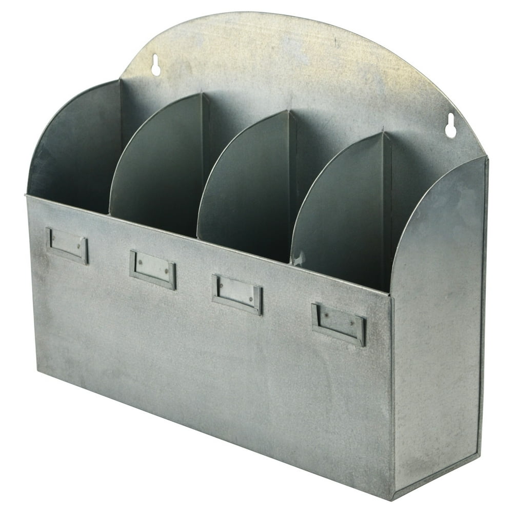 Metal Office Letter Bin Mail Box Wall Basket Storage Organizer Bins