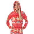 thumbnail image 3 of Friends TV Show Womens' Central Perk Ugly Christmas Sweater Holiday Hooded Pajama Union Suit Sleepwear Loungewear, 3 of 6