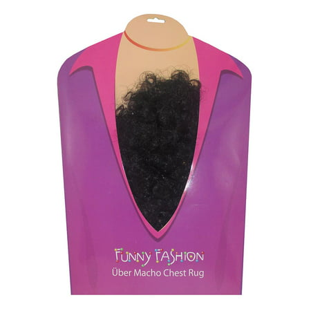 Costume Accessory Mens Macho Faux Chest Hair, One Size,