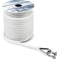 thumbnail image 1 of 3/8 Inch 50FT Braided Anchor Line with Stainless Steel Thimble - 1565LB Capacity, 1 of 5