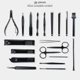 thumbnail image 2 of Kit de manicura y pedicura – Cortaúñas profesional cortador de cutículas de acero inoxidable – Kit de manicura pedicura juego de 20 piezas con caja exquisita, juego de cortaúñas decoración manicura ma, 2 of 5
