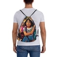 thumbnail image 3 of Encanto Drawstring Backpack Anime Sackpack Gym Bag For Sport Yoga Travel Hiking Shopping Lightweight Gym Bag 16*14 Inch, 3 of 8