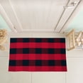 thumbnail image 3 of REGALWOVEN Cotton Plaid Area Rug Checkered Rug for Porch, Red Black 35"x24", 3 of 8