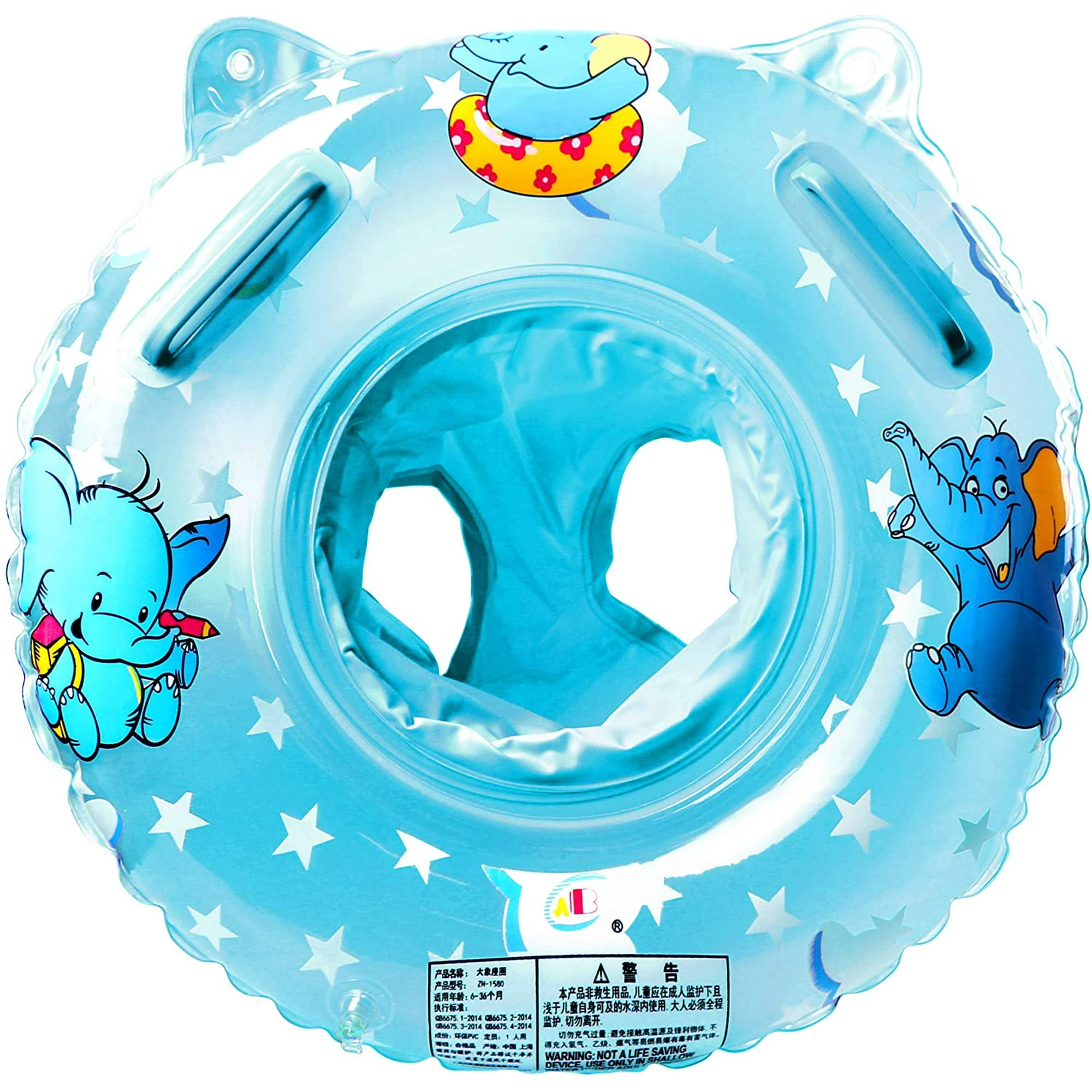 Biinggo Swimming Ring Baby Swimming Seat Baby Buoyancy Aid With Swimming Seat Pvc For Toddler Buoyancy Aid Toy 6 Months To 36 Months Rosa1 Blue