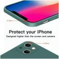 thumbnail image 5 of Original Square Liquid Silicone Phone Case For iPhone 14 13 12 Pro Max Mini Plus SE 2023 Shockproof Back Cover, 5 of 5