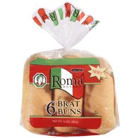 Roma Bakery Brat Buns, 6 ct, 14 oz