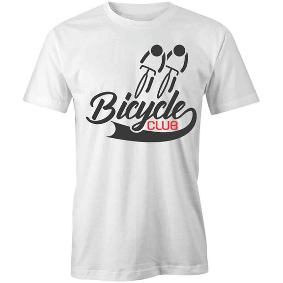 Bicycle Club T-Shirt | Cool Cycling White Tee Gift