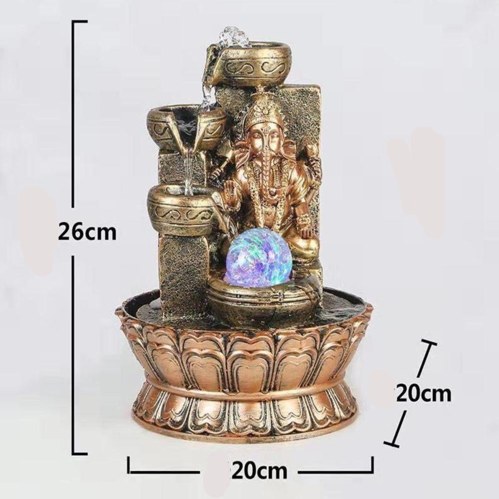 Elegant LED Religious Ganesha Water Fountain