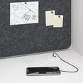thumbnail image 5 of Hustle 60W 2 Person Cubicle with Tackboard in White - Engineered Wood, 5 of 7