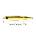 thumbnail image 3 of Señuelo de pesca de 7 g, aleación de zinc, 4,5 cm, señuelo de pesca duro, aparejos de pesca (estilo A), 3 of 5