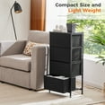 thumbnail image 6 of CONCETTA 4-Drawer Fabric Dresser Storage Chest for Bedroom, Closet, Storage Furniture for Adults, Black, 6 of 9