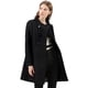 thumbnail image 2 of Abrigo De Invierno Con Bolsillos Inclinados Con Doble Botonadura Y Cuello Alto Para Mujer Negro XL, 2 of 6