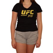 UFC Womens 215 Two Title Fights Graphic T-Shirt, Black, X-Large