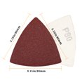 thumbnail image 5 of SPEEDWOX 30 Pcs Hook and Loop Triangle Sandpaper 80 Grit 80mm 3-1/8 Inches for Oscillating Multi Tool Detail Sander Sanding Discs Triangle Sanding Pads, 5 of 7