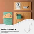thumbnail image 3 of GAXIRE 10Pcs Stainless Steel Pegboard Hooks Easy Install Metal Hooks for Tool Organization and Storage, 3 of 8