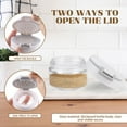 thumbnail image 4 of Sekonow 3 Pack Spice Shaker for Salt & Pepper, Anti-Clogging, Airtight Lid, Seasoning Containers Glass Spice Jars with 2 Hole Sizes and Labels, 2.9oz, 4 of 7