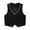 Black, variant on mgoYE Boy's Formal Suit Vest Solid Dress Waistcoat Vest with Pockets(Khaki,15 Years)