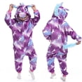 thumbnail image 1 of Pijamas de franela para niños y niñas, monos de animales, mono de unicornio de dibujos animados, ropa de dormir, 1 of 4