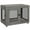 Grey, variant on PawHut Pet Crate End Table with Water-resistant Cushion, Double-Door White