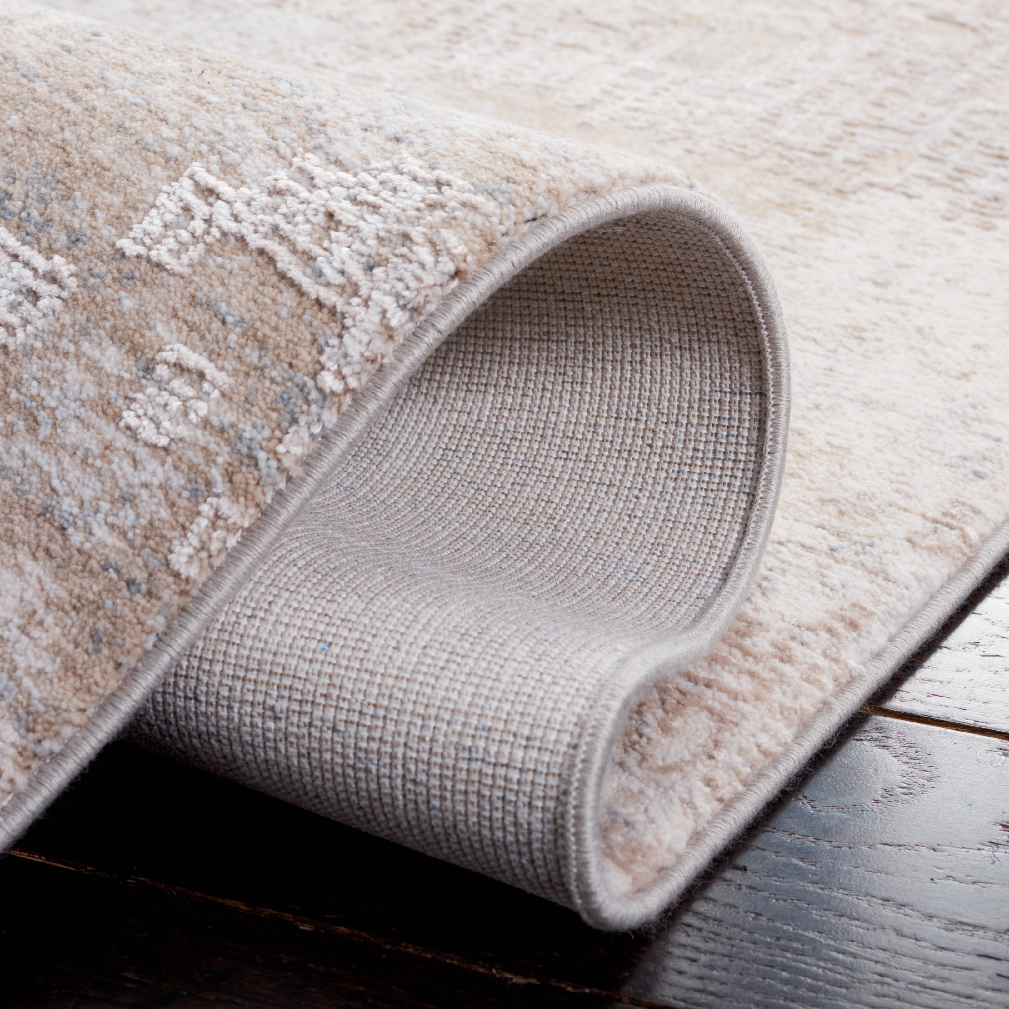 SAFAVIEH Marmara Amara Abstract Runner Rug, Grey/Beige Blue, 2' x 8'