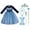 Blue+faqia, variant on KAWELL Blue Costume, Game Theme Dress for Girls Snowflake Princess Adventure Dress Up Christmas Costumes for Kids