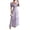 Z24Purple, variant on Women Floral Cottagecore Dress Chiffon Puff Sleeve Maxi Ruffled Corset Dress Yellow M