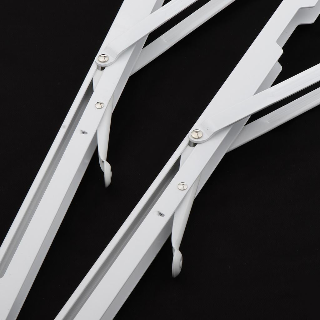 WLPZXP 2 Pieces Folding Shelf Brackets K Type Spring Steel Brackets Shelf Hardware 20inch